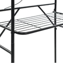 vidaXL fekete WC feletti tárolóállvány 60 x 33 x 174 cm