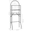vidaXL fekete WC feletti tárolóállvány 60 x 33 x 174 cm