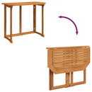 vidaXL tömör akácfa bisztró asztal 90 x 50 x 75 cm