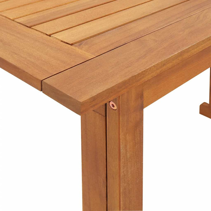 vidaXL tömör akácfa bisztró asztal 90 x 50 x 75 cm