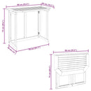 vidaXL tömör akácfa bisztró asztal 90 x 50 x 75 cm
