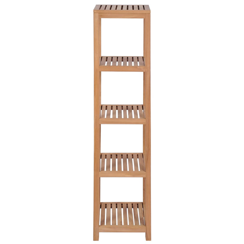 vidaXL 4 szintes tömör tíkfa fürdőszobai tárolóállvány 42x42x165 cm