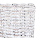 vidaXL 2 db világosbarna Kubu rattan és mahagóni fa étkezőszék