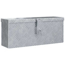 vidaXL ezüstszínű alumíniumdoboz 48,5 x 14 x 20 cm