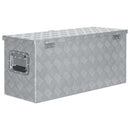 vidaXL ezüstszínű alumíniumdoboz 80 x 30 x 35 cm