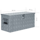 vidaXL ezüstszínű alumíniumdoboz 80 x 30 x 35 cm