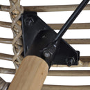 vidaXL 4 db barna természetes rattan étkezőszék