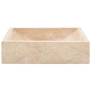 vidaXL magasfényű krémszínű márvány mosdókagyló 45 x 30 x 12 cm