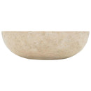 vidaXL krémszínű márvány mosdókagyló 40 x 12 cm