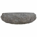vidaXL fekete márvány mosdókagyló 40 x 12 cm