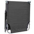 vidaXL szürke állítható háttámlás összecsukható napozóágy