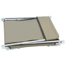 vidaXL 2 db tópszínű összecsukható acél és szövet napozóágy