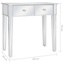 vidaXL tükrös MDF / üveg öltözőasztal ülőkével