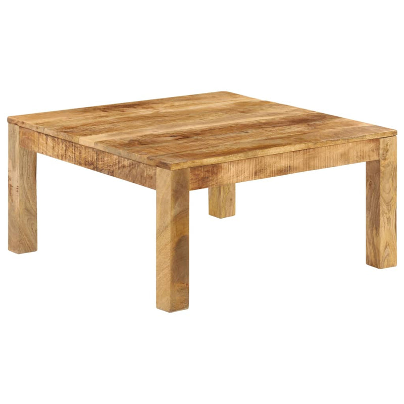 vidaXL tömör mangófa dohányzóasztal 80 x 80 x 40 cm