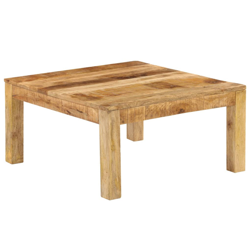 vidaXL tömör mangófa dohányzóasztal 80 x 80 x 40 cm