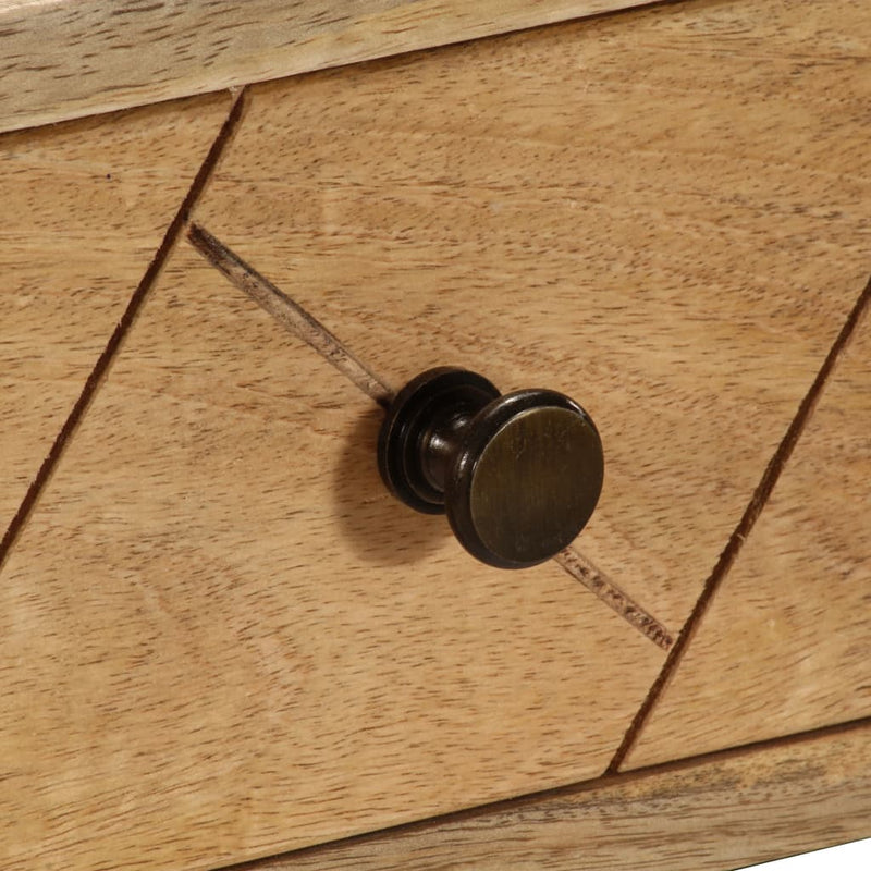 vidaXL tömör mangófa fiókos íróasztal 110 x 50 x 76 cm