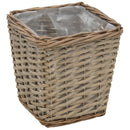 vidaXL 3 darab PE béléses fonott magaságyás