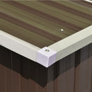 vidaXL barna fém kerti fészer 257 x 580 x 181 cm