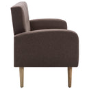 vidaXL 3-személyes barna szövetkanapé