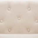 vidaXL bézsszínű szövetfotel