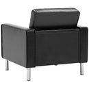 vidaXL fekete műbőr fotel 75 x 70 x 75 cm