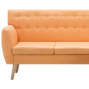 vidaXL L-alakú narancssárga szövet kanapé 171,5 x 138 x 81,5 cm