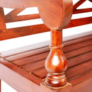 vidaXL sötétbarna tömör mahagóni Batavia pad 98 cm