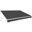vidaXL Napernyő keret Fehér 350 x 250 cm Alumínium