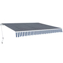 vidaXL Napernyő keret Fehér 400 × 300 cm Alumínium