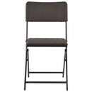 vidaXL 4 db barna összecsukható acél és HDPE kerti szék