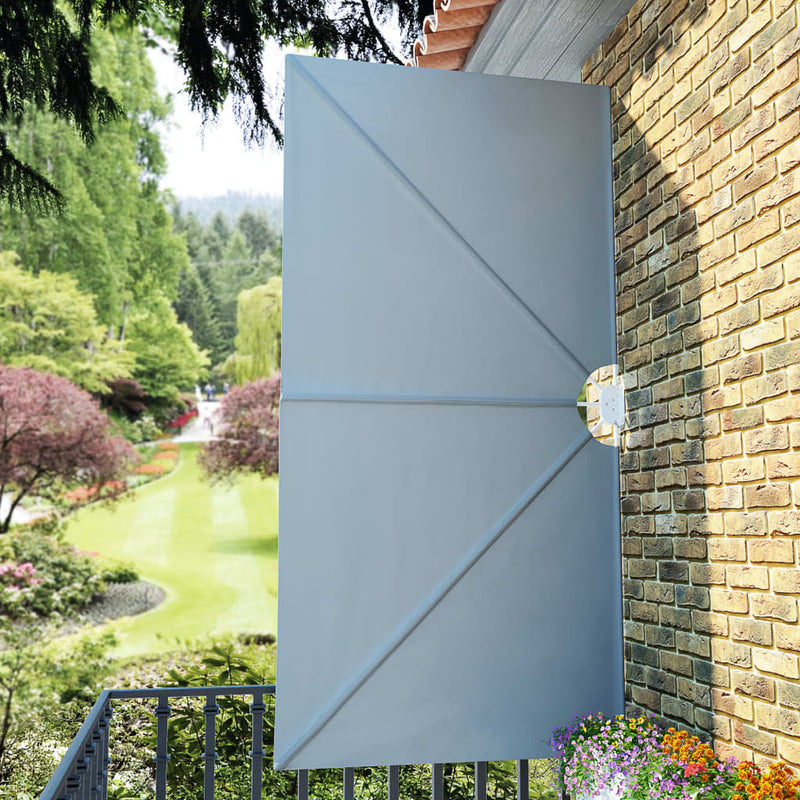 vidaXL szürke összecsukható terasz oldalárnyékoló 300 x 150 cm