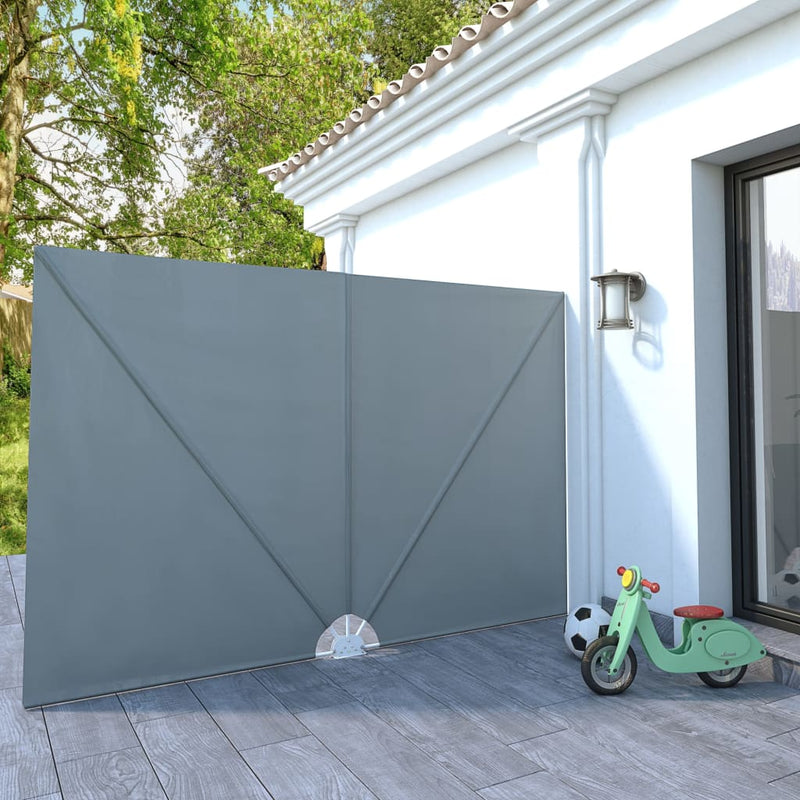 vidaXL szürke összecsukható terasz oldalárnyékoló 300 x 200 cm