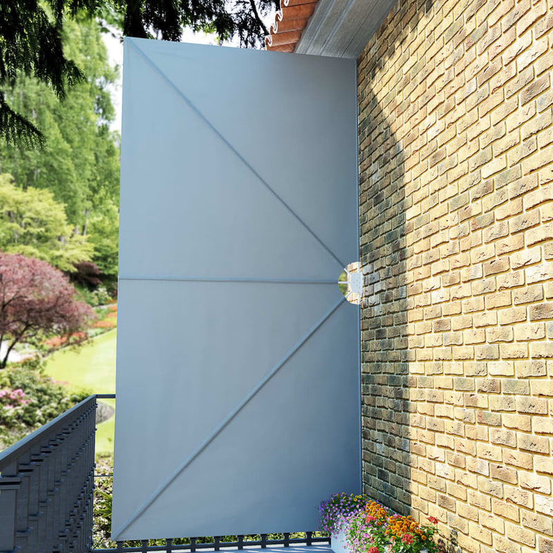 vidaXL szürke összecsukható terasz oldalárnyékoló 400 x 200 cm