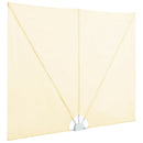 vidaXL krémszínű összecsukható terasz oldalárnyékoló 240 x 160 cm