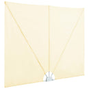 vidaXL krémszínű összecsukható terasz oldalárnyékoló 300 x 200 cm