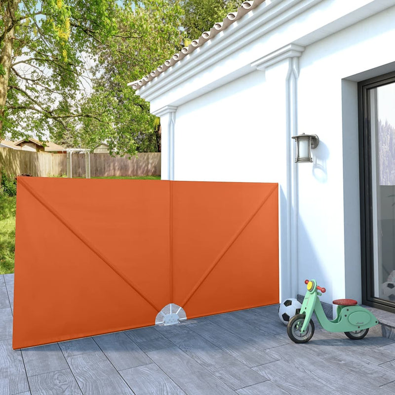 vidaXL terrakotta összecsukható terasz oldalárnyékoló 300 x 150 cm