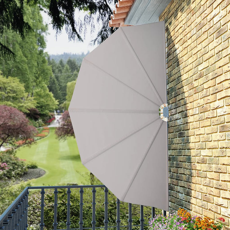 vidaXL krémszínű összecsukható terasz oldalárnyékoló 160 cm