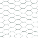 vidaXL zöld PVC-bevonatú acél csirkeháló drótkerítés 25 x 1,2 m