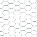 vidaXL zöld PVC-bevonatú acél csirkeháló drótkerítés 25 x 1,5 m