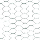 vidaXL zöld PVC-bevonatú acél csirkeháló drótkerítés 25 x 1,5 m