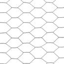 vidaXL szürke PVC-bevonatú acél csirkeháló drótkerítés 25 x 0,5 m
