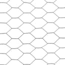 vidaXL szürke PVC-bevonatú acél csirkeháló drótkerítés 25 x 1,2 m