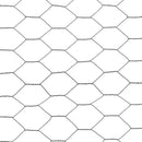 vidaXL szürke PVC-bevonatú acél csirkeháló drótkerítés 25 x 1,2 m