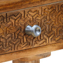 vidaXL tömör mangófa tálalóasztal 102 x 30 x 79 cm