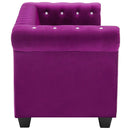vidaXL bordó 3 személyes bársony Chesterfield kanapé 199 x 75 x 72 cm
