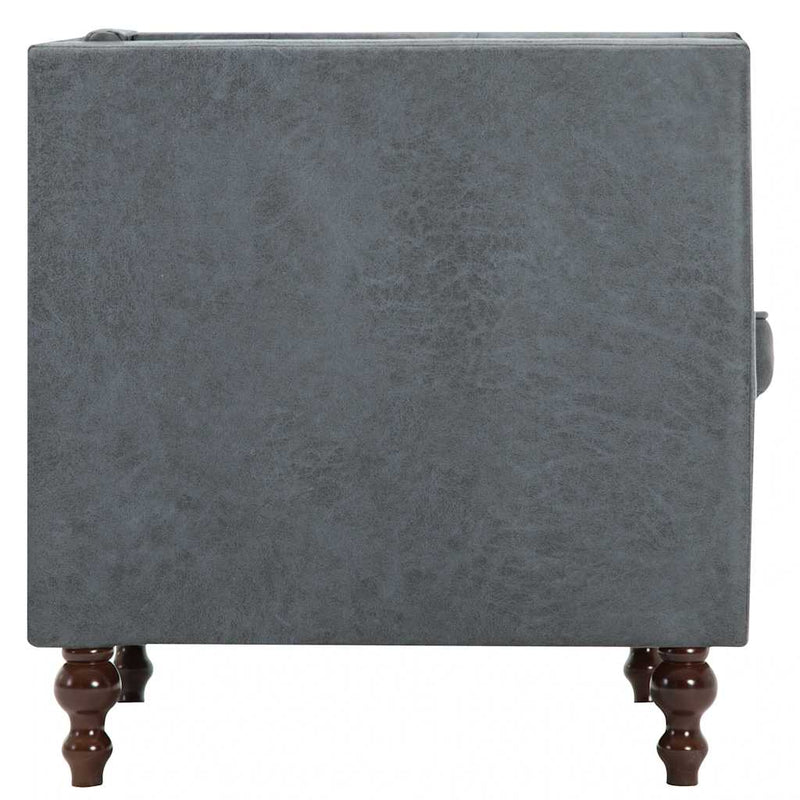 vidaXL szürke szövet karosszék