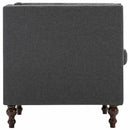 vidaXL sötétszürke szövetfotel