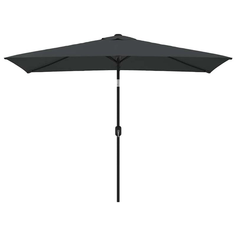 vidaXL antracitszürke kültéri napernyő fémrúddal 300 x 200 cm