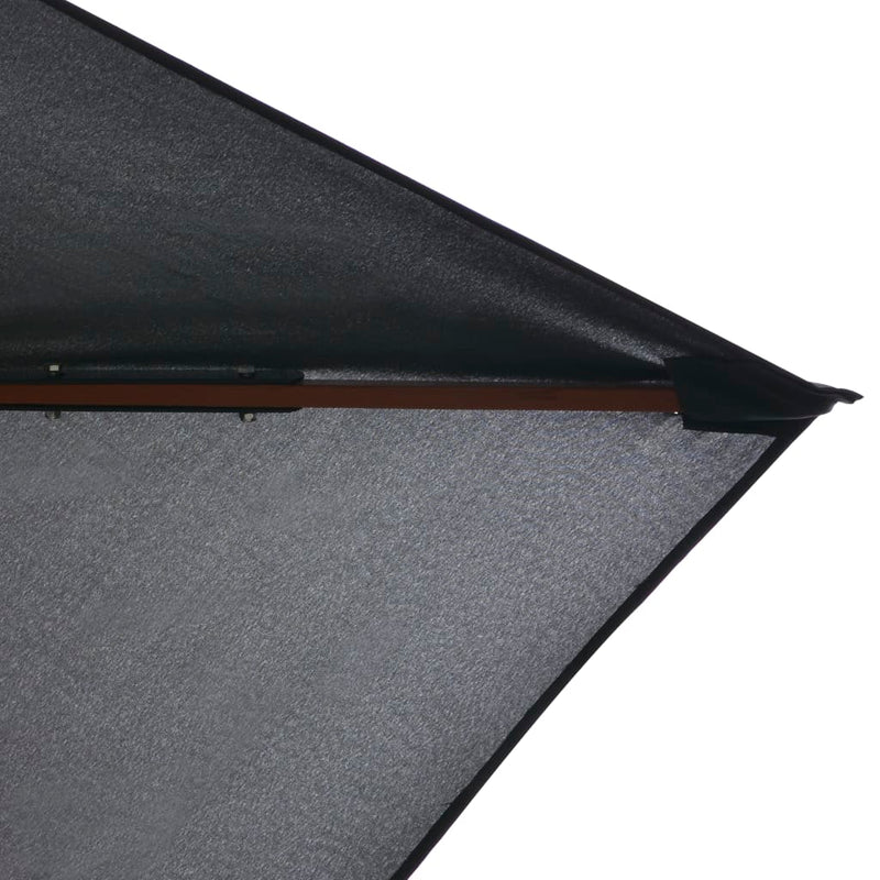 vidaXL antracitszürke kültéri napernyő farúddal 200 x 300 cm