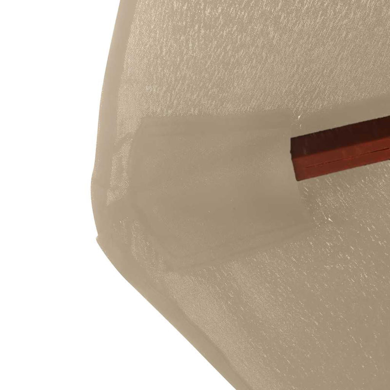 vidaXL tópszínű kültéri napernyő farúddal 350 cm